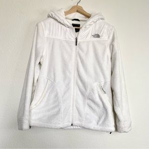 THE NORTH FACE Women's White  Sherpa Deep Pile Fleece Jacket M Full Zip Hoodie